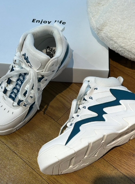 女款休闲透气 厚底耐磨复古篮球鞋高帮板鞋K0D05CC11CJ-012