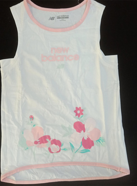 New Balance 女童夏季无袖T恤背心7G821462-WT