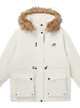 NEW BALANCE NB女休闲防风保暖连帽外套羽绒服AWJ24305-CIC