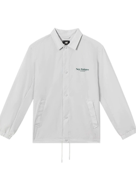 New Balance NB浅灰男子运动休闲梭织翻领夹克外套5AD24183-LGR