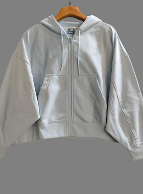 New Balance 女子春秋运动休闲针织连帽外套 蓝色 AWJ41313-QRR