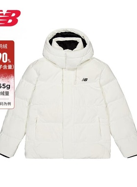 NEW BALANCE 羽绒服男款休闲保暖鸭绒连帽运动户外NPD46121-WT