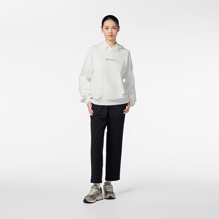 NEW BALANCE 连帽卫衣女款休闲运动长袖套头衫 5CD37302-IV