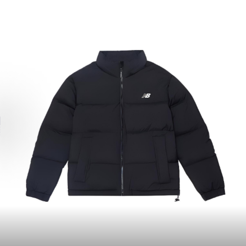 New Balance 女款纯色拉链立领长袖羽绒服 AWJ34303-BK