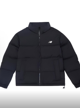 New Balance 女款纯色拉链立领长袖羽绒服 AWJ34303-BK