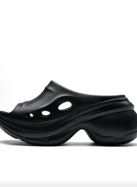 女子甜甜圈精致厚底一字拖鞋K0F25LT09CJ-990