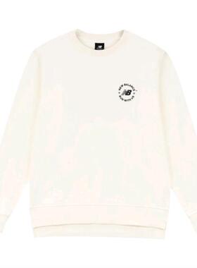 New Balance 男印花棉质针织圆领套头卫衣AMT33343-CIC