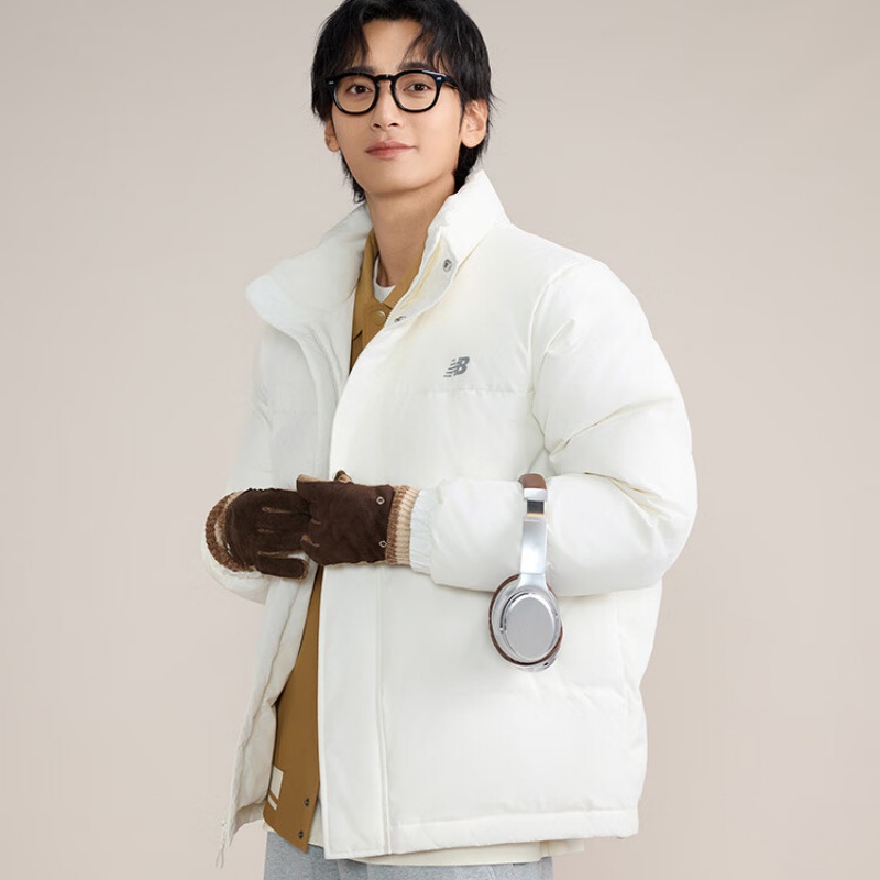 NEW BALANCE 短款鸭绒羽绒服男款舒适时尚保暖外套AMJ43375-CIC