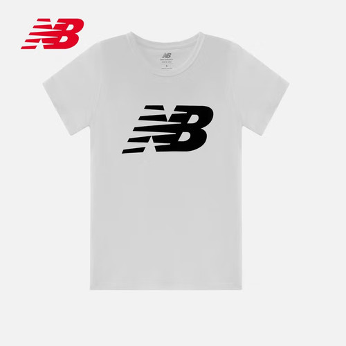NEW BALANCE 夏季女款时尚针织圆领运动T恤WT03816-WT