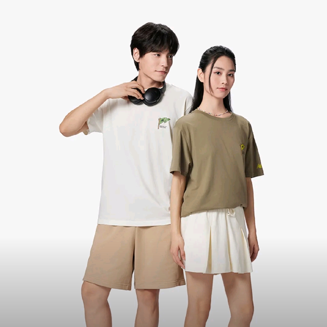 New Balance NB 夏季男女休闲时尚运动纯棉短袖T恤AMT41361-CIC