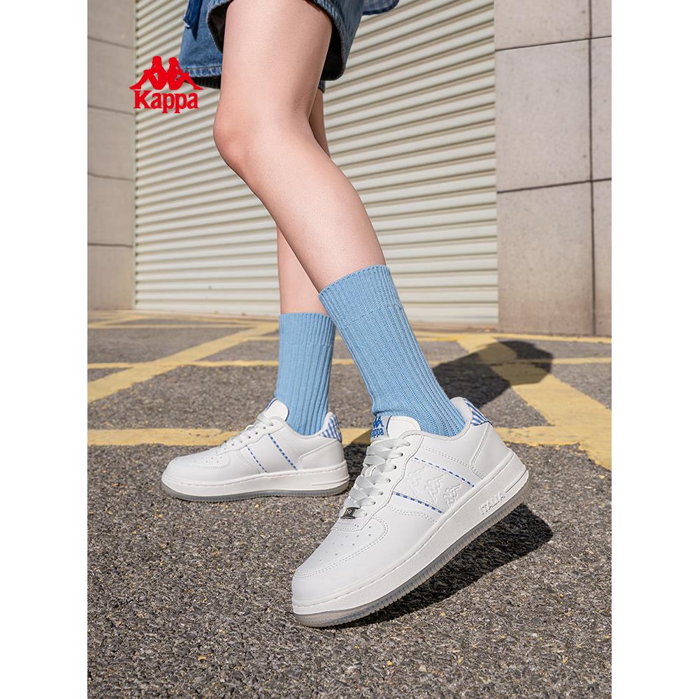 卡帕Kappa板鞋女秋季透气小白鞋百搭运动鞋K0FW5CC06CJ-012A
