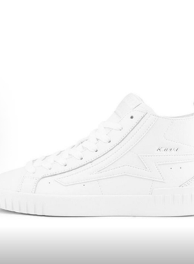 男女同款皮面包裹性防滑耐磨高帮板鞋  K0BW5CC25-012