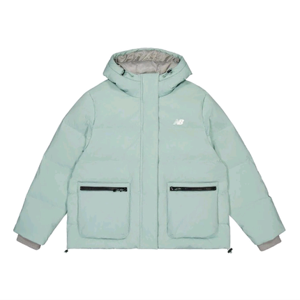 New Balance女保暖运动拉链连帽鸭绒羽绒服 AWJ33330-SAM