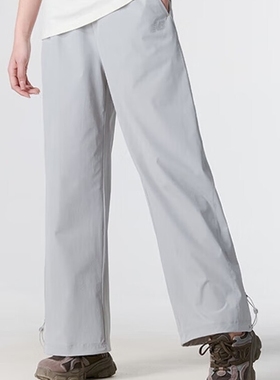 NEW BALANCE 女款舒适透气纯色宽松休闲运动跑步长裤 NTE24262-GR