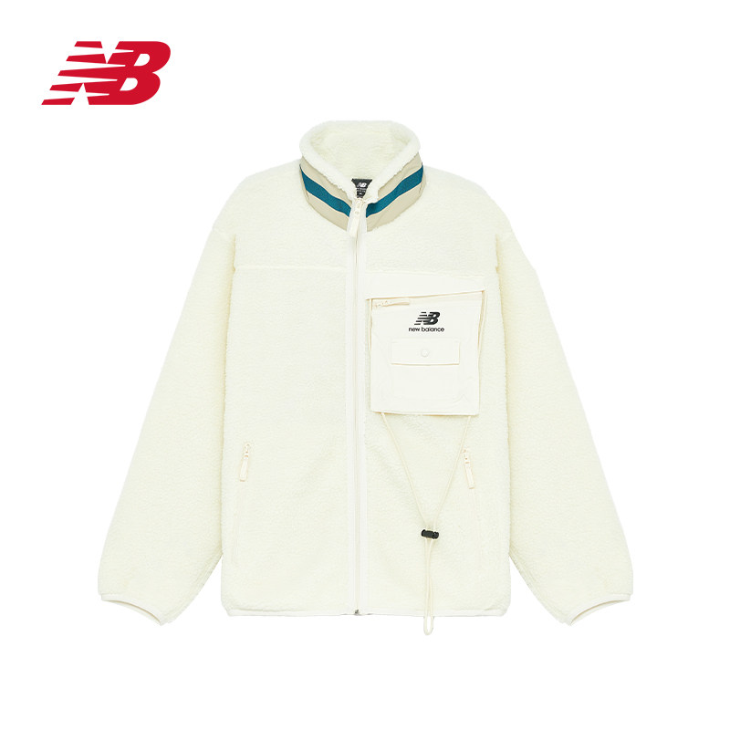 New Balance 男款秋冬款立领外套仿羊羔绒外套AMJ13393-MSU