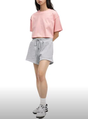 x nice rice联名 New Balance女子运动休闲短裤5VD27112-GR