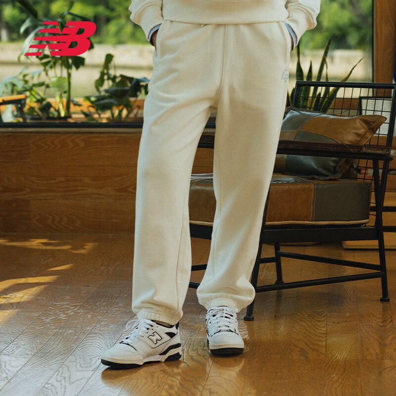NEW BALANCE 运动裤女款休闲百搭束脚长款针织卫裤6LD38602-IV