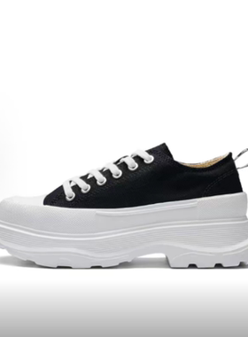 女款复古厚底帆布防滑耐磨低帮休闲鞋 K0E25CC17CJ-990