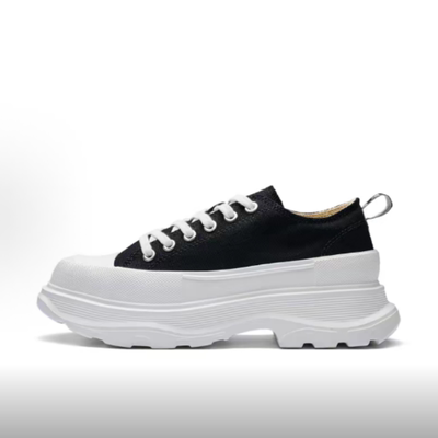 女款复古厚底帆布防滑耐磨低帮休闲鞋 K0E25CC17CJ-990