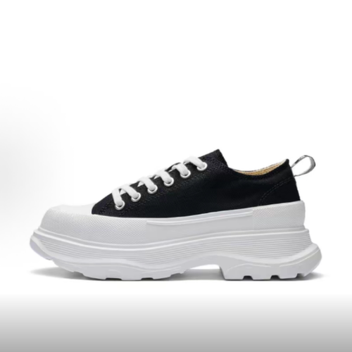 女款复古厚底帆布防滑耐磨低帮休闲鞋 K0E25CC17CJ-990