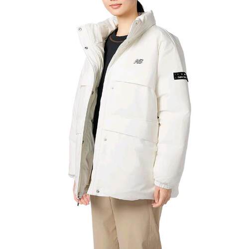 【微瑕】New Balance 运动保暖鸭绒立领羽绒服 女装 AWJ33329-CIC