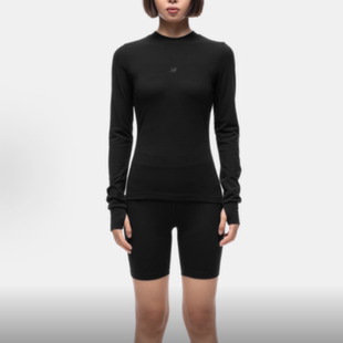 【微瑕】New Balance 纯色修身透气短款骑行裤 女款 5SD39202-BK