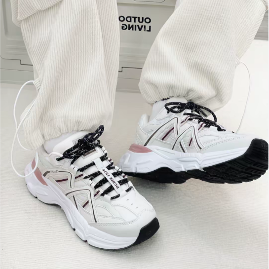 Kappa卡帕 女子防滑耐磨透气轻便低帮老爹鞋K0D85MC28CJ-133