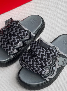 男女同款时尚舒适 便捷魔术贴 一字拖鞋K0EX5LT23CJ-990