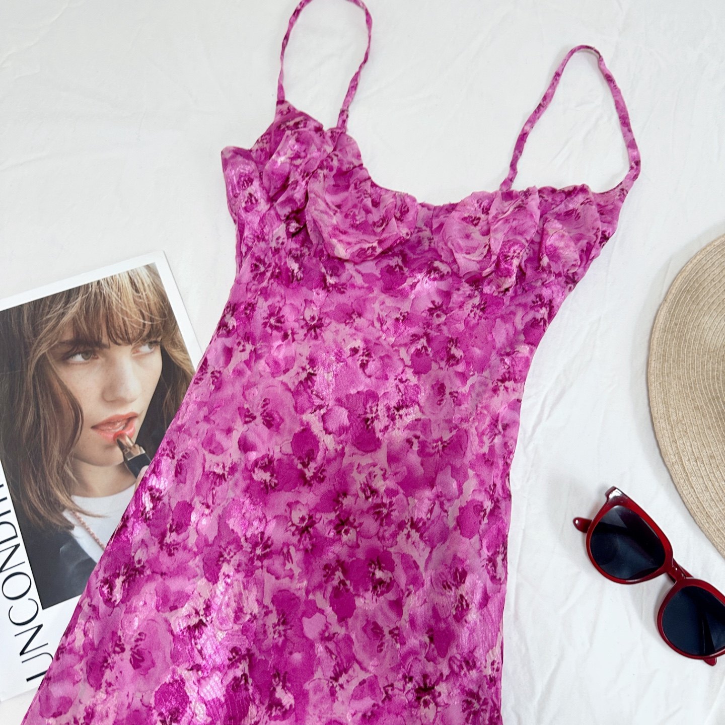 葡萄miki 美丽坏女人 春夏美单纯欲性感度假风印花长款吊带连衣裙,女装/女士精品,连衣裙,淘宝优惠券,粉丝福利购,淘宝优惠卷