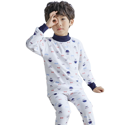 儿童100%纯棉秋衣秋裤男保暖内衣