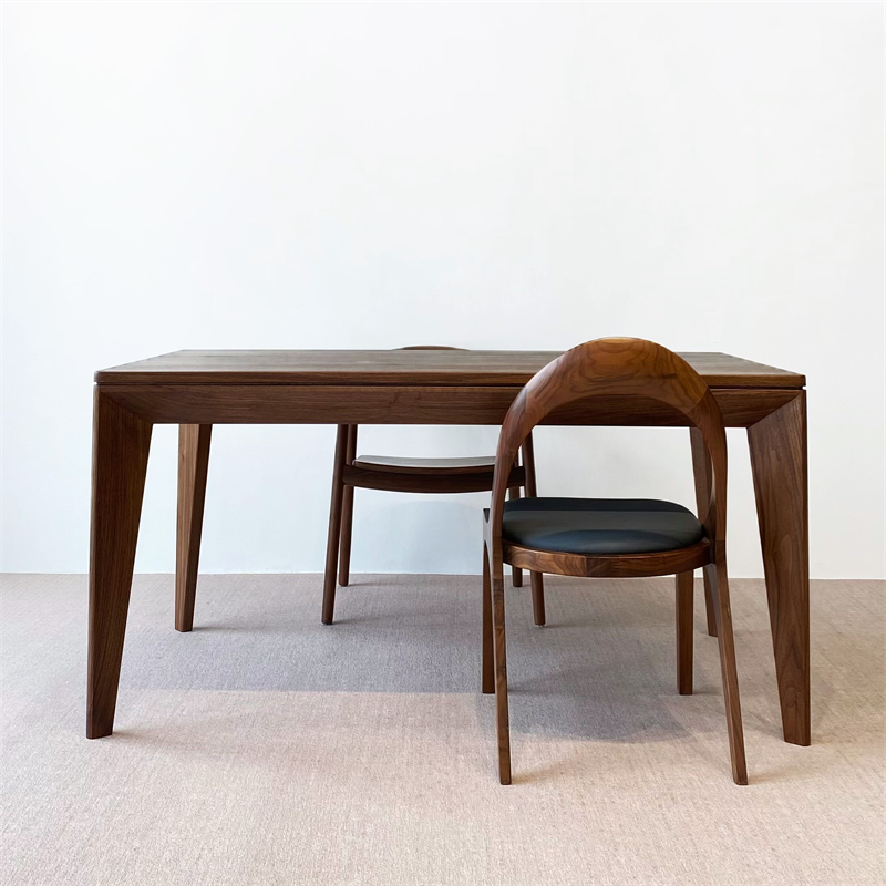 榫卯餐桌秋山匠人北欧黑胡桃木