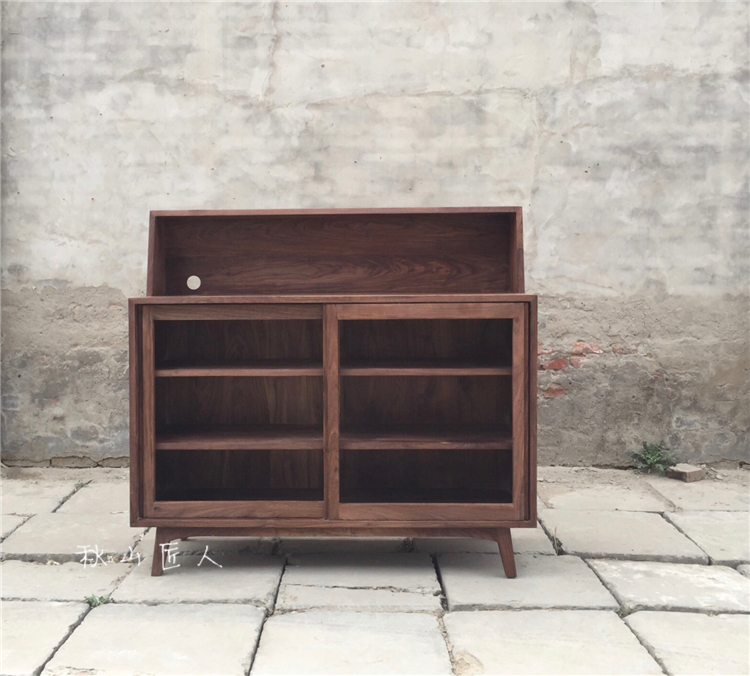 秋山匠人中式日式白蜡黑胡桃木