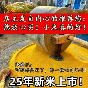 （您放心！俺媳妇坐月子喝的小米）山西农家自种黄小米石碾老品种