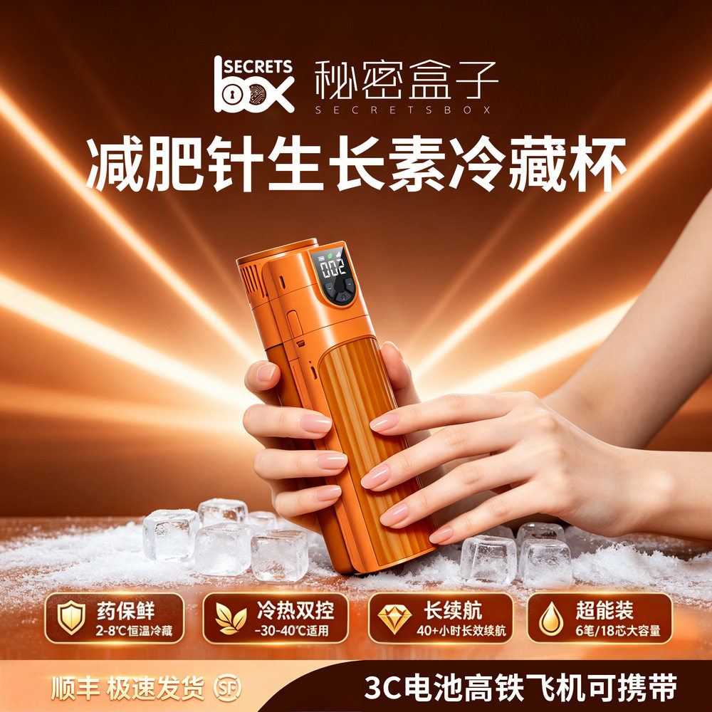 秘密盒子胰岛素便携式冷藏盒迷你小冰箱车家两用旅行专用药品保冷