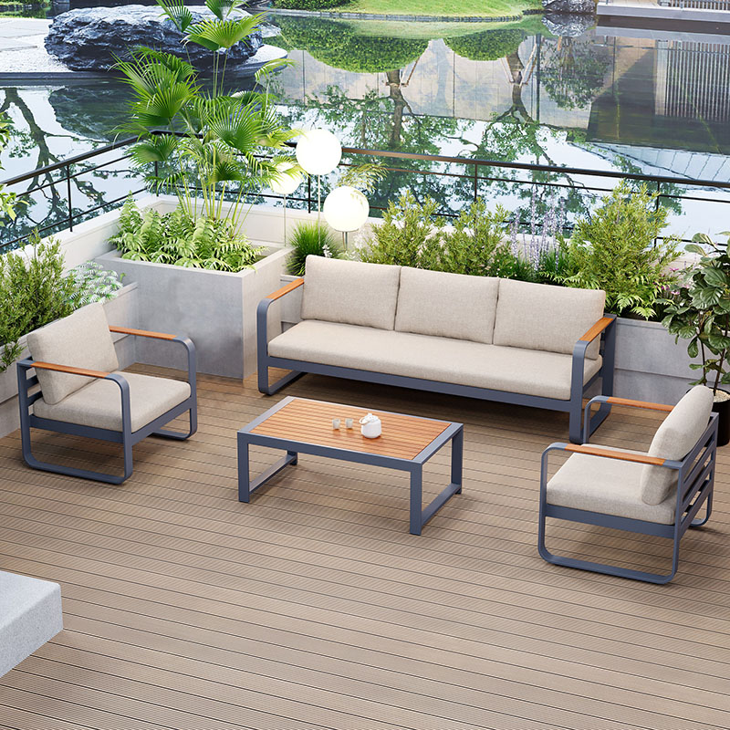 户外沙发庭院防售楼部民宿天茶几