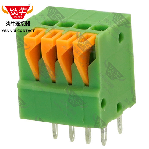 2.54mm炎牛弹簧式接线端子YN141V