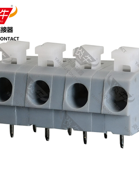 7.5mm炎牛连接器矮款弹簧PCB接线端子YN202/DG202/KF202/804-304