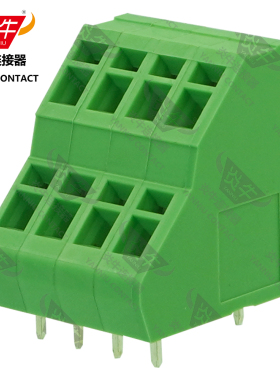 5.08mm双层免螺丝弹簧PCB接线端子KFM/YN736A/736-404/ZFKKDS2.5