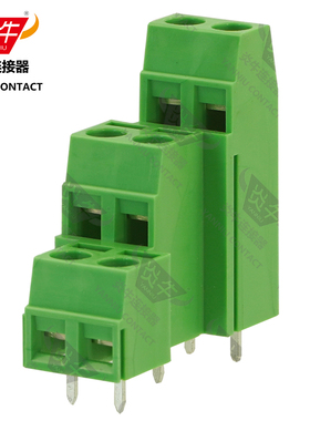 5.08mm炎牛连接器三层螺钉式PCB接线端子YN127A3/DG/KF/MK3DSN1.5