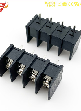 7.62mm炎牛24A栅栏式PCB接线端子YN25S/KF/DG/B电源接口连接器