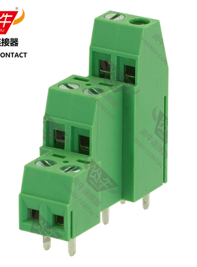 3.81mm炎牛三层PCB接线端子YN381A3/DG/KF128A3/MK3DS 1/EK381V3L