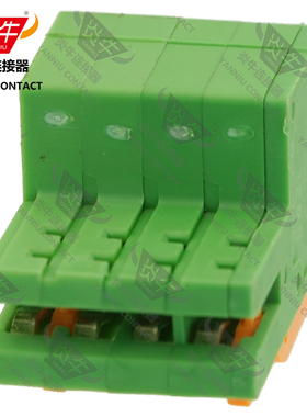 3.5mm炎牛弹簧金手指PCB接线端子对板插座YN2EDGDJ/KF/ZEC1.0-ST