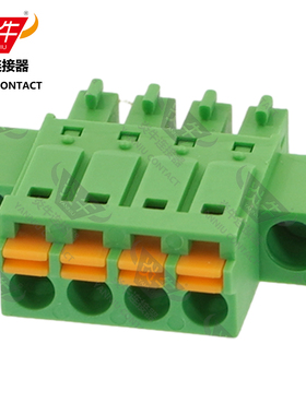 3.5mm炎牛连接器免螺丝PCB接线端子YN15EDGKNM/KF2EDG/FMC1.5-STF