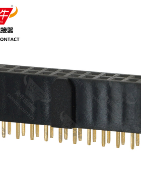 2.54mm原装台湾正凌精工NEXTRON带鼻排母带定位防呆简易牛角母座