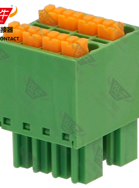 3.5mm炎牛双层插拔式接线端子YN15EDGKNHC/FMCD1.5-ST/KF2EDGKNH