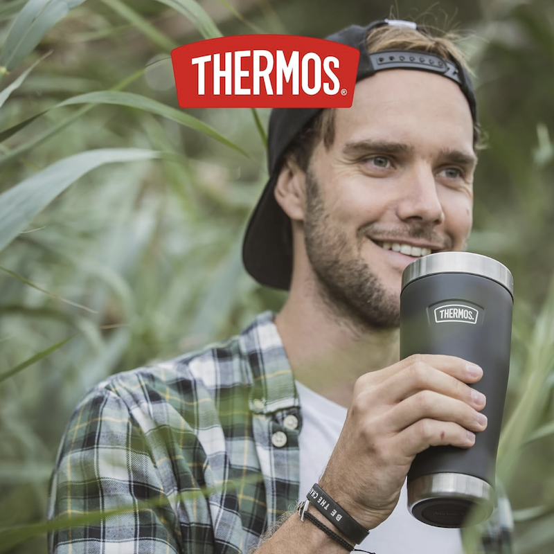 德国直邮Thermos Icon Mug膳魔师18/8不锈钢咖啡杯保温保冷办公室