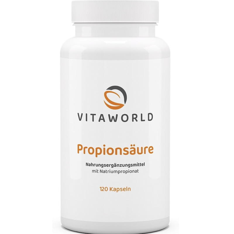 德国直邮 vita world Propionsaure 500 mg 丙酸钠胶囊 支持肠道