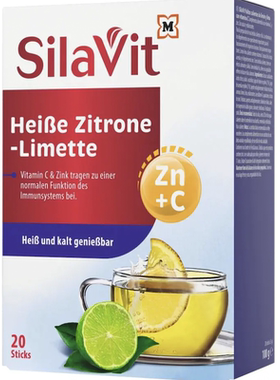 德国直邮 SilaVit水果养生茶 冷热柠檬青柠冲剂饮条 酸酸甜甜20条
