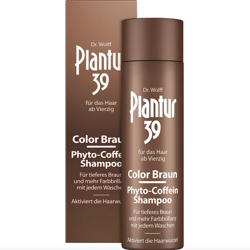 德国直邮 Plantur39棕色咖啡因植物着色洗发水护发素 光泽灰白发