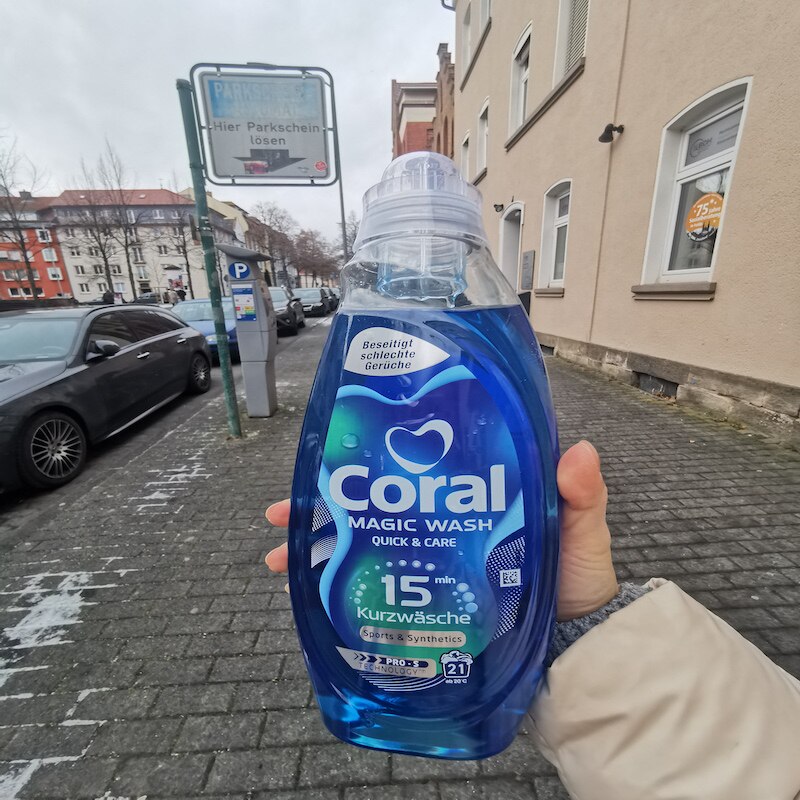 德国直邮Coral全效洗衣液 全棉羊毛护色 15分钟彻底清洁 持久清香
